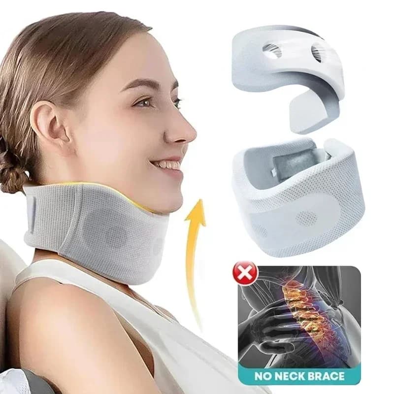 Supporto per il collo Cuscino cervicale Spugna morbida regolabile Schiuma resistente per alleviare il dolore cervicale Viaggio in aereo Pisolino Salute