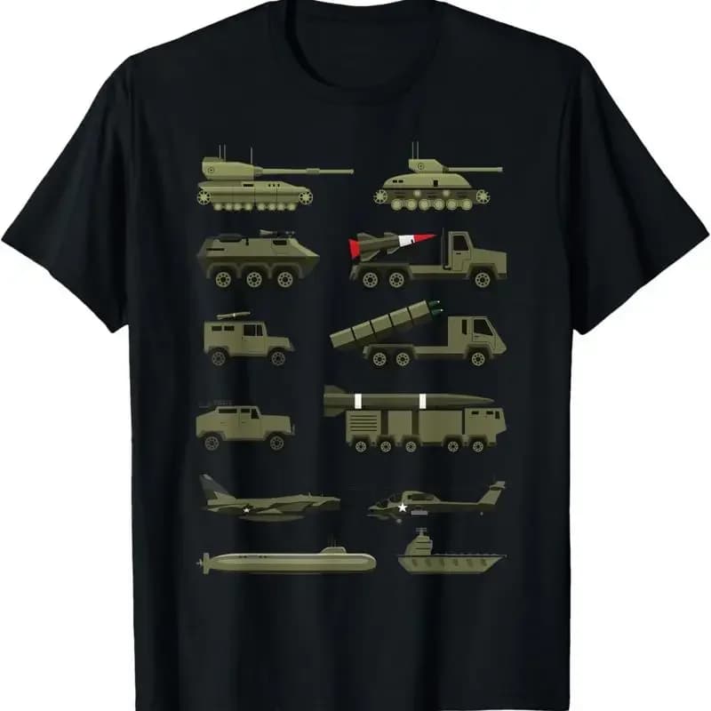 Military Vehicles Boy And Girl Tank Lover T Shirt