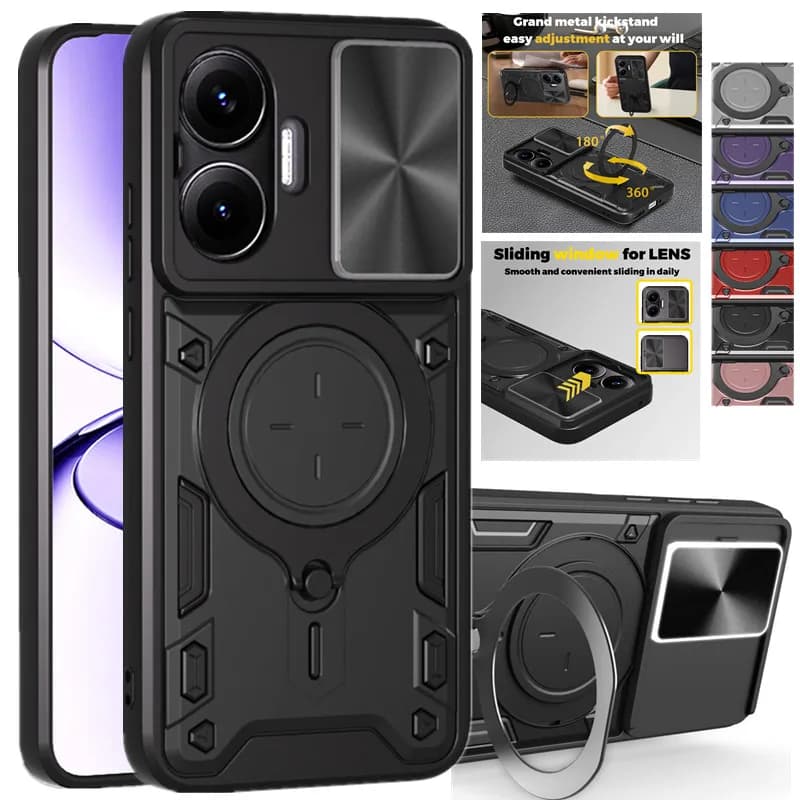 Protective case for Xiaomi Poco F7 5G Case with ring support Fundas Coque Capa lens protection