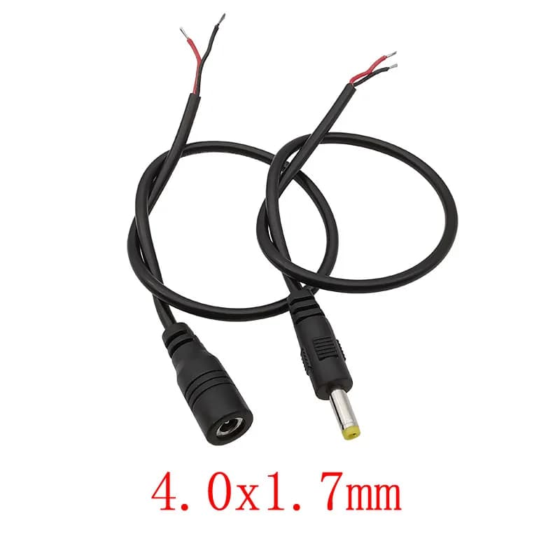 DC 4.0mm x 1.7mm Spina Maschio Femmina Jack DC Cavo di Alimentazione di Ricarica Connettore DC Cavo di Alimentazione Pigtail per CCTV Telecamera LED Luce di Striscia