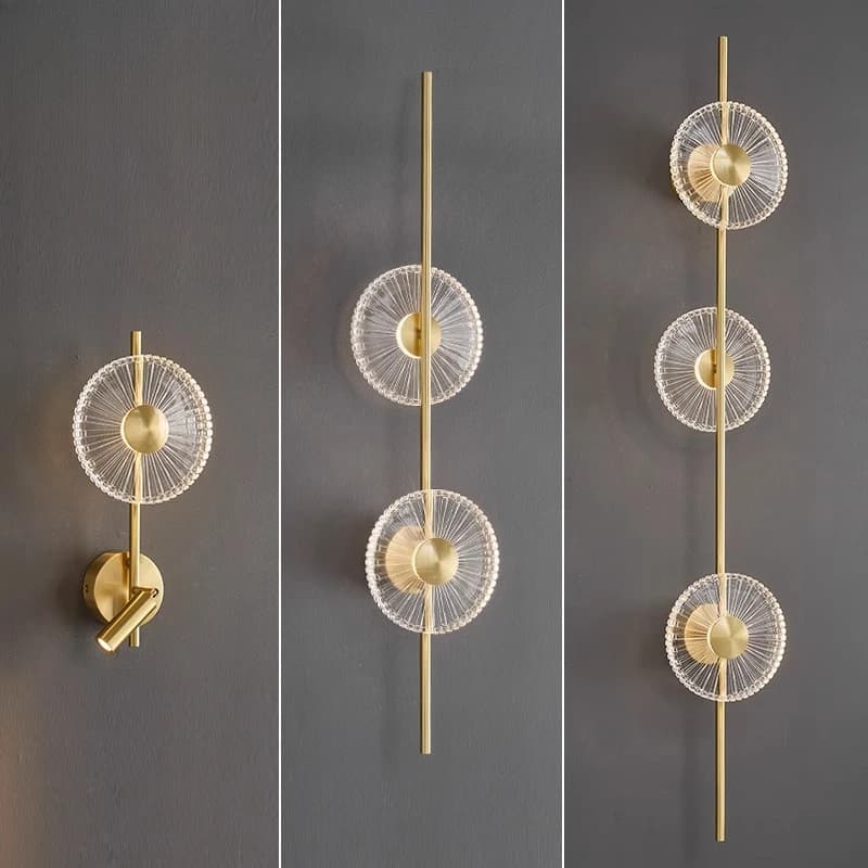 Lampada da Parete Italiana di Lusso in Rame, per Soggiorno, Ristorante, Moderna e Semplice, Applique LED per Scale, Hotel e Villa