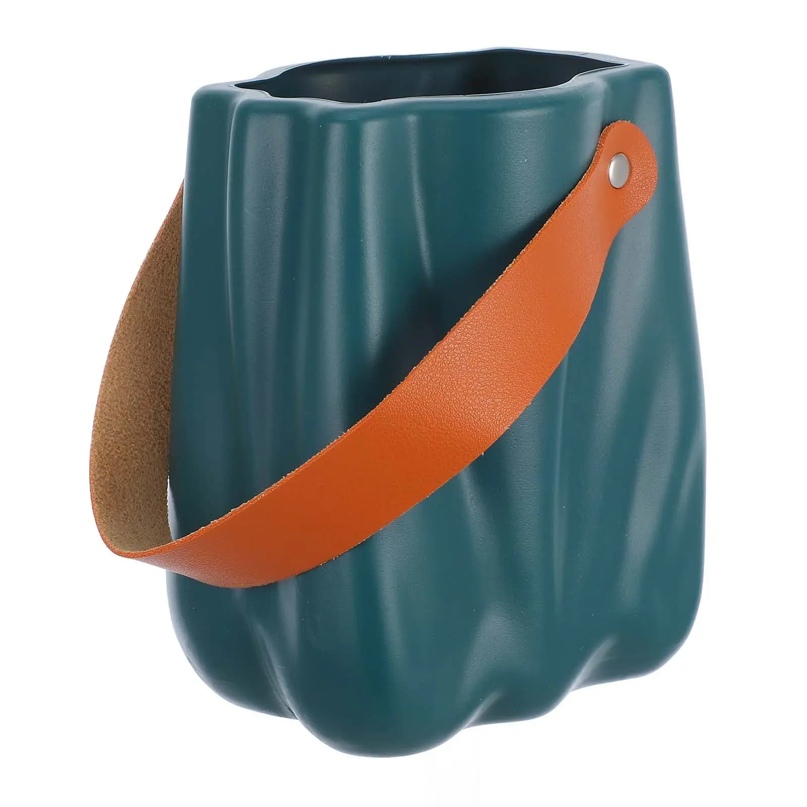 Vaso per Piante Grasse a Forma di Borsa, Stile Europeo, Contenitore Moderno con Manico per Fiori Artificiali, Decorazione da Tavolo