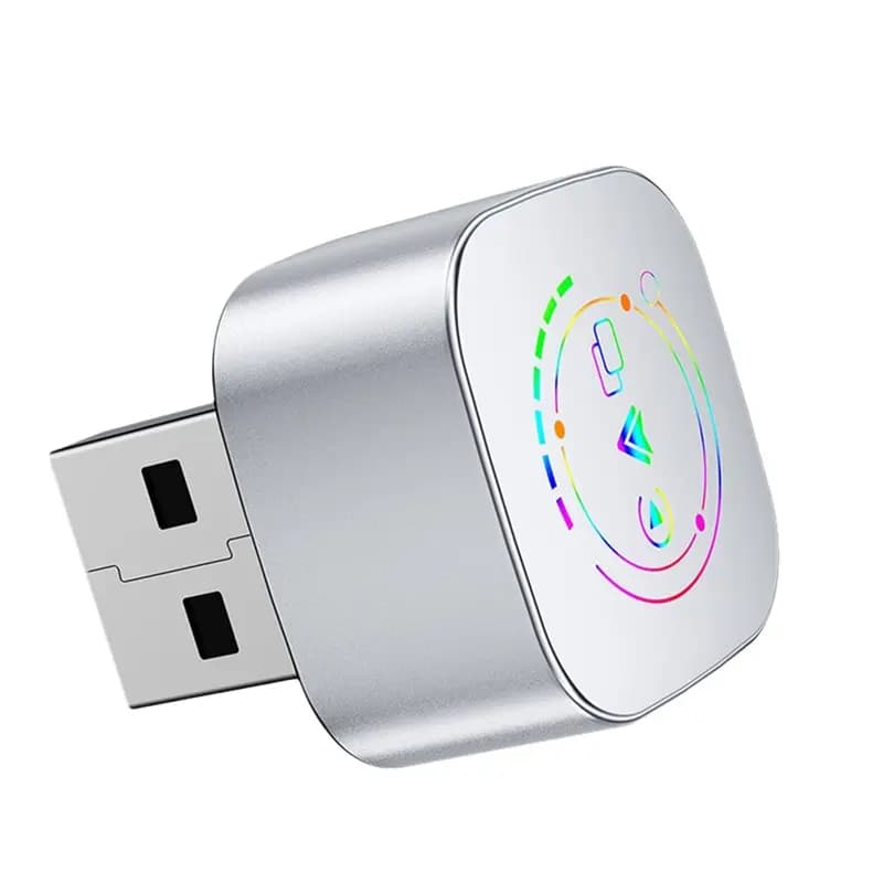 A23F-3In1 Wireless Carplay Android Auto Smart Carplay Box USB Dongle Adapter Wired Carplay To Wireless Plug Play