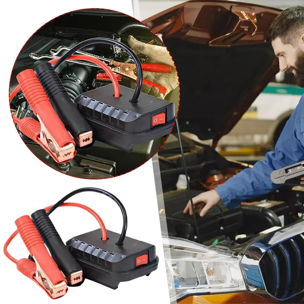 Convertitore Caricabatterie per Auto con Clip, Avviatore d'Emergenza (Senza Batteria) per Kit di Alimentazione di Emergenza Auto Makita
