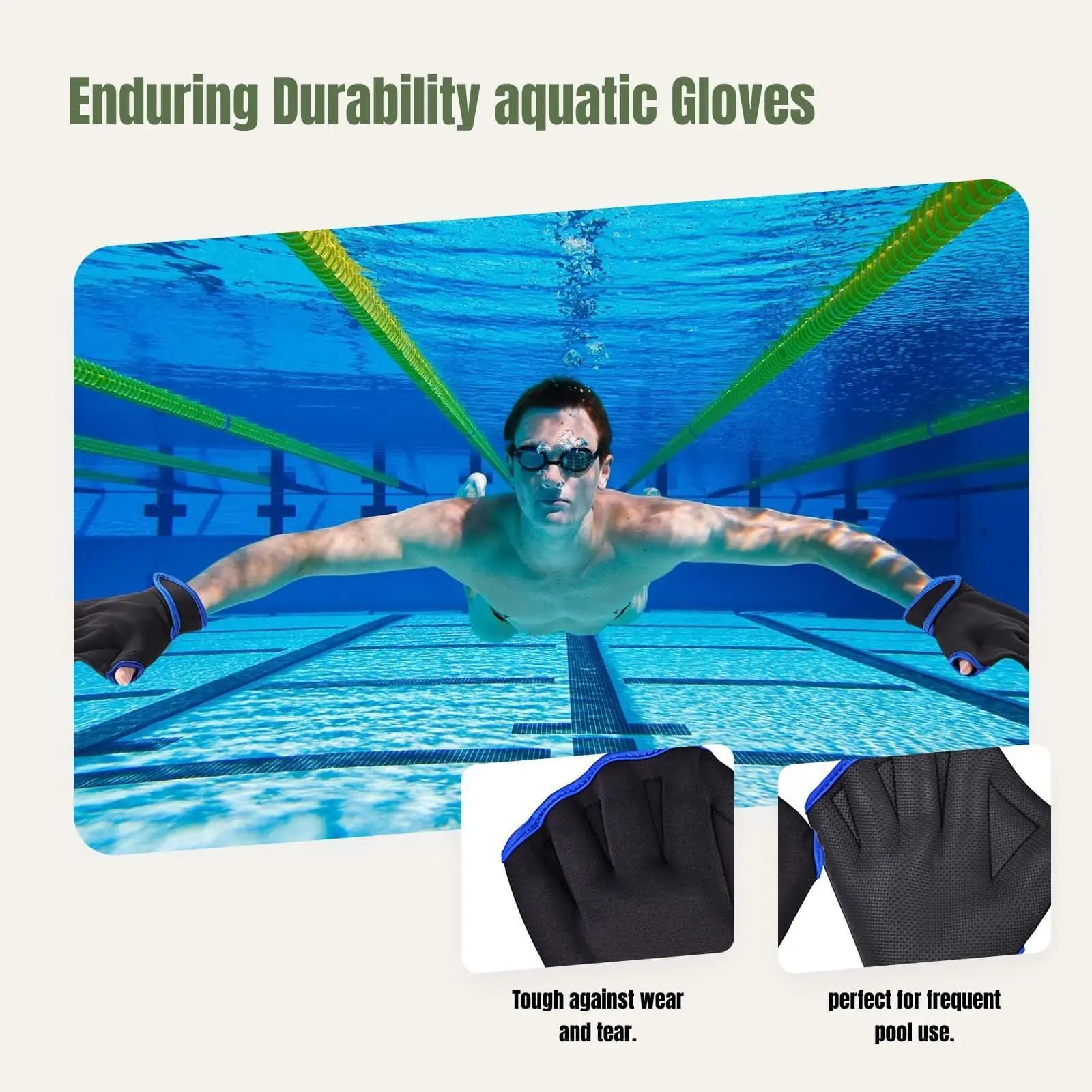 Pinne da Nuoto Leggere ed Ergonomiche per Allenamento, Fitness Acquatico, Snorkeling e Surf