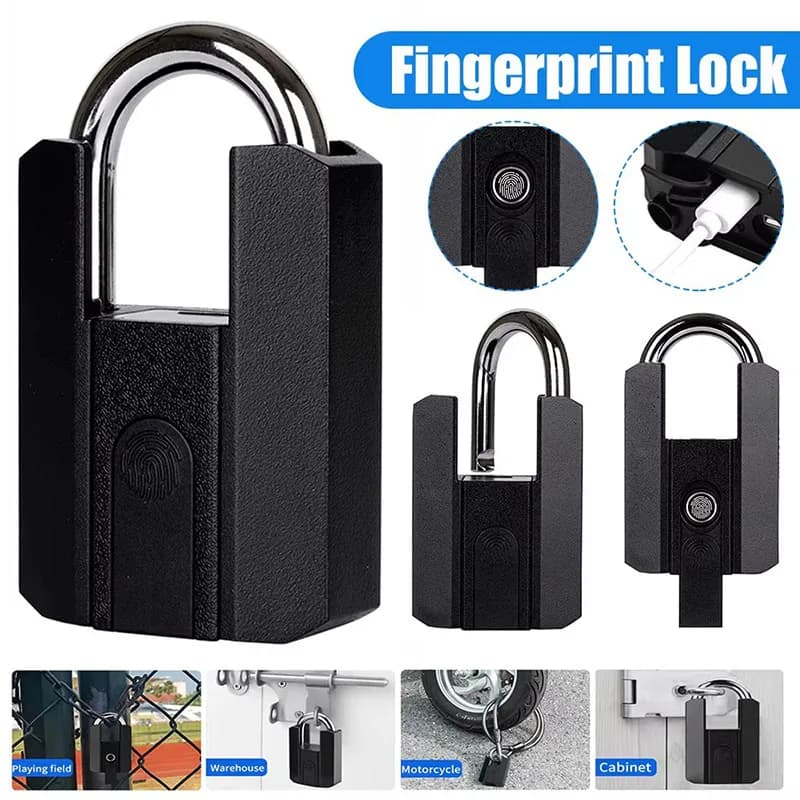 Lucchetto intelligente per impronte digitali Armadietto con password di sicurezza senza chiave Antifurto TTLOCK/APP Tuya Controlla serratura biometrica con impronta digitale