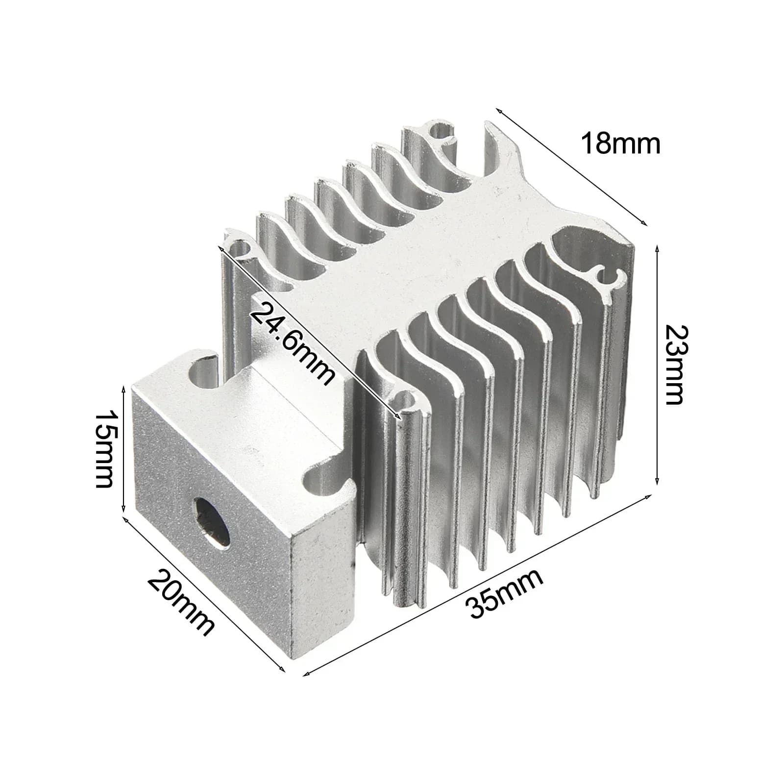 Per il dissipatore di calore in alluminio con blocco di raffreddamento della stampante 3D progettato per la serie Creality per migliorare l'efficienza della dissipazione del calore
