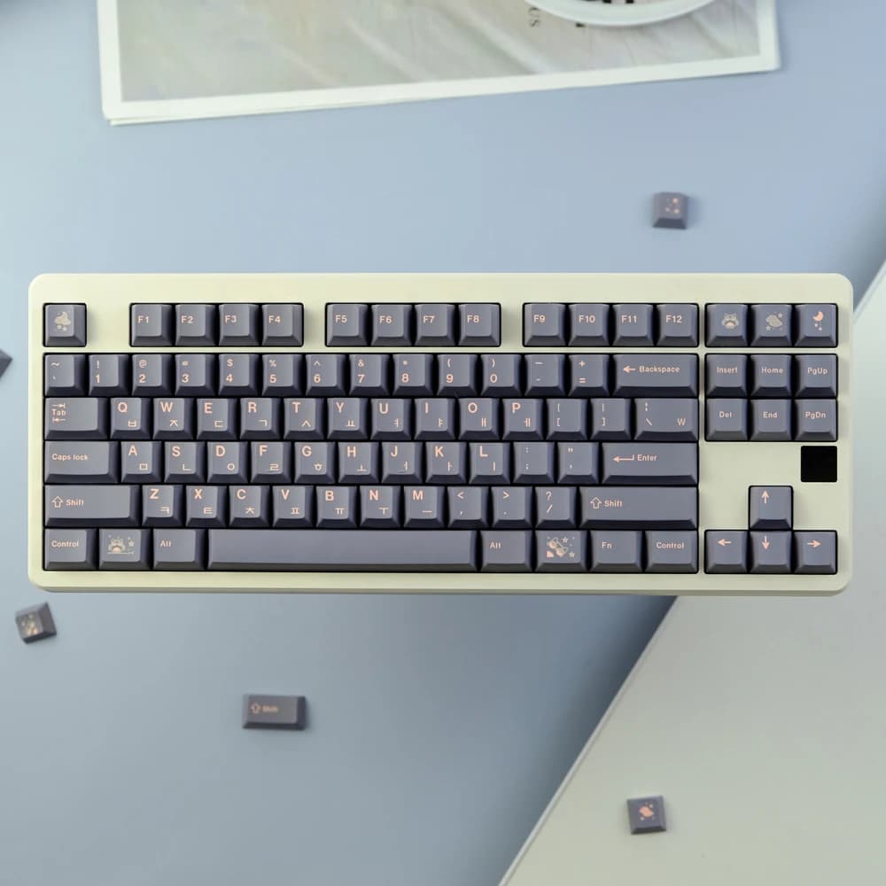 129 tasti GMK Hooty Copritasti Cherry Profilo Copritasti PBT Sublimazione della tintura Keycap per Cherry MX Switch Tastiera meccanica