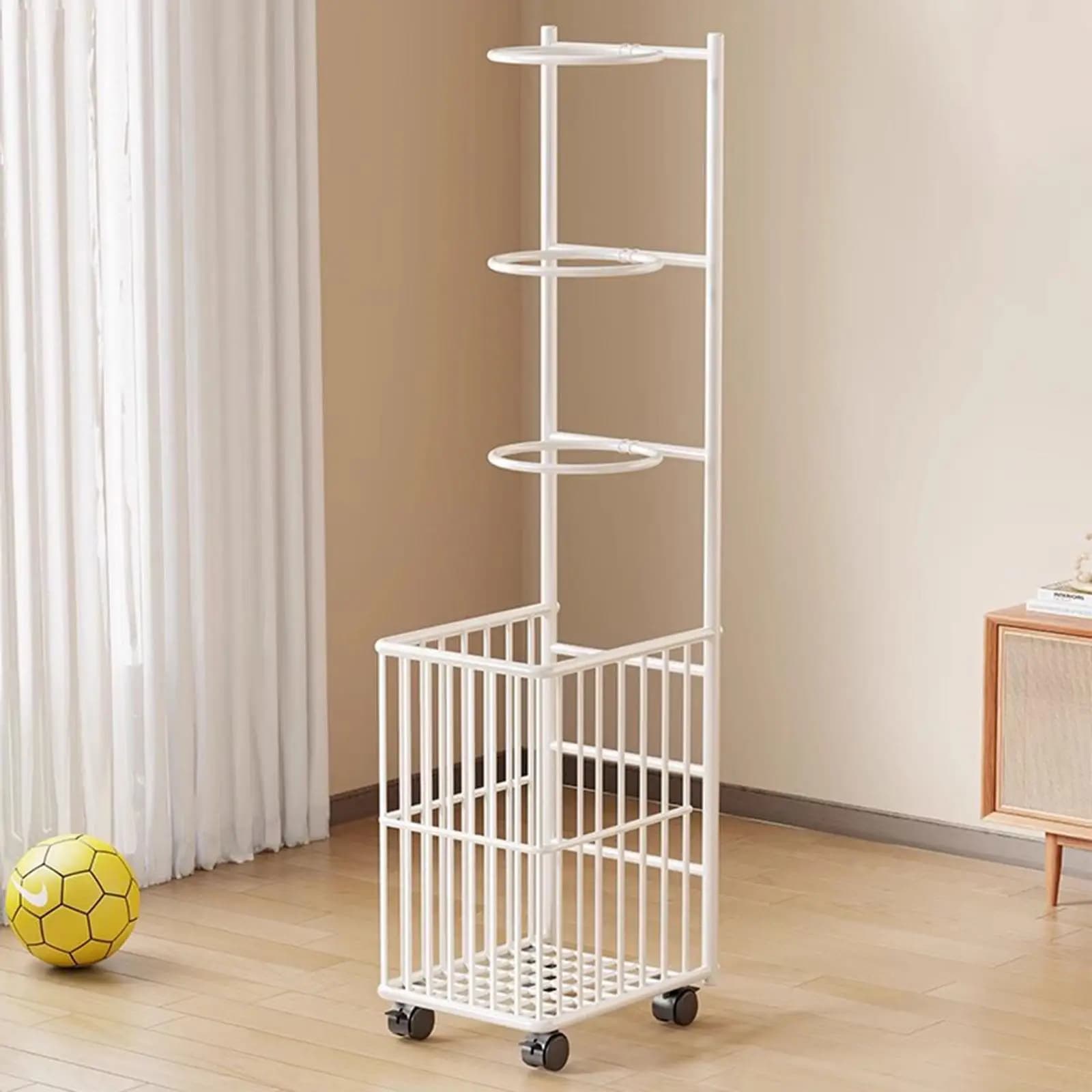 Organizzatore Sportivo Multifunzionale con Ruote, Porta Tappetini Yoga Resistente per Fitness Indoor e Outdoor