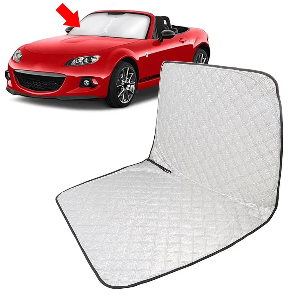 Car Foldable Windshield Sun Shade Visor For Mazda MX-5 Miata Convertible 09-15