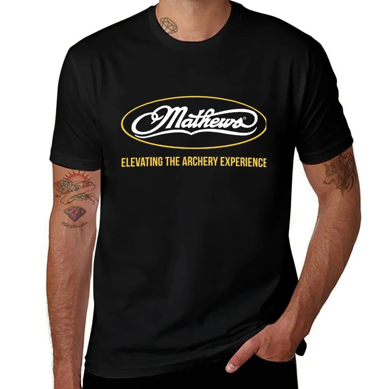 T-shirt ARROW BOW MATHEWS LOGO ARCHERY T-shirt estiva dal tocco fresco