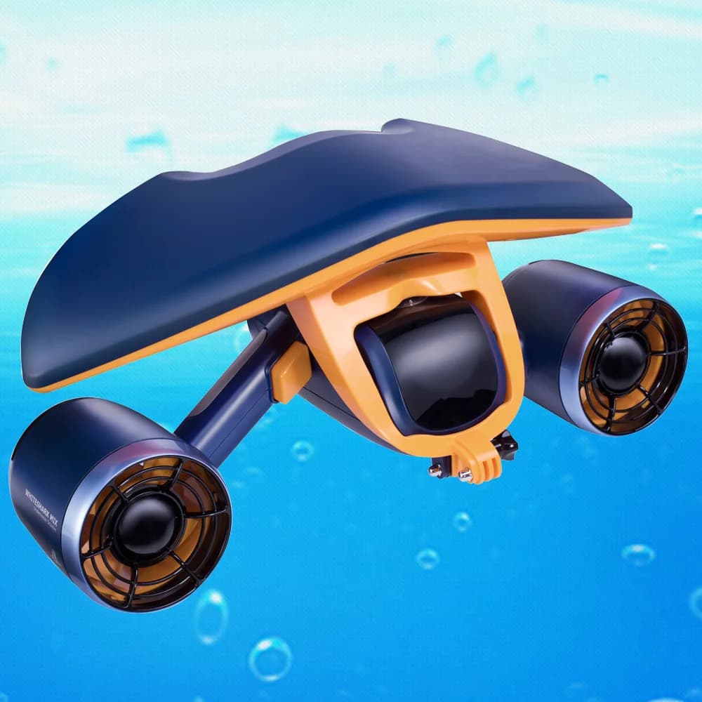 Nuovo Kit Snorkeling Sub Blue Deep Blue e White Shark Mix - Attrezzatura Subacquea e Accessori per Nuoto e Immersione