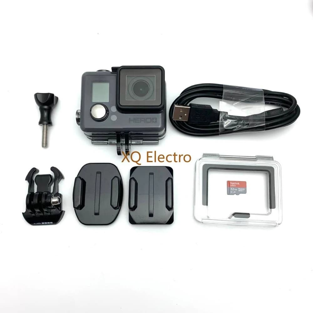 Lightweight and convenient to carry for Gopro Hero 3 Silver Edition Sports Camera + battery + cable accessories charging data