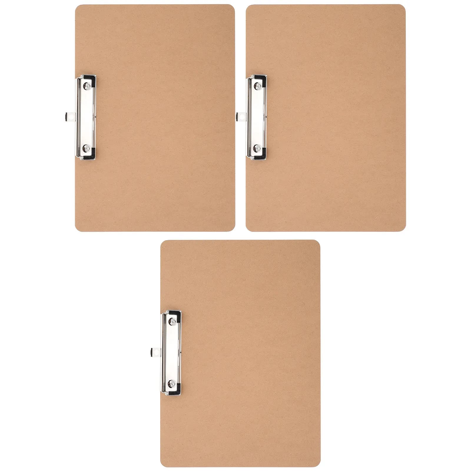 3Pcs Lightweight Clipboard Writing Board Document Clip Multi-Function File Folder Exquisite Workmanship Office Hardboard Writing