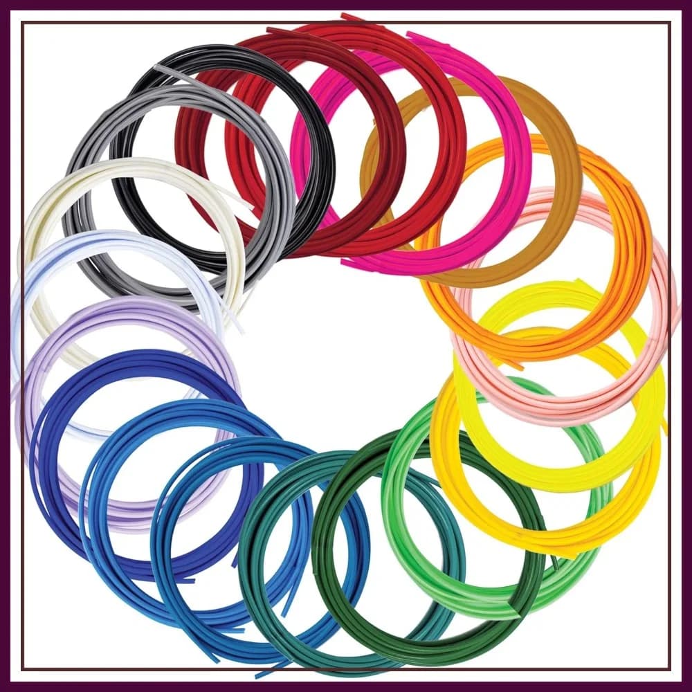 Filamento PLA da 1,75 mm per Penne 3D, 20 Colori, 320ft, Compatibile con la Maggior Parte delle Penne per Stampa 3D
