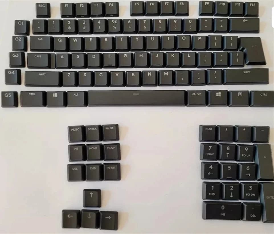 Nuova copertura trasparente per tastiera adatta per tastiere meccaniche Logitech serie G815/G913/G915/G915 TKL con layout europeo
