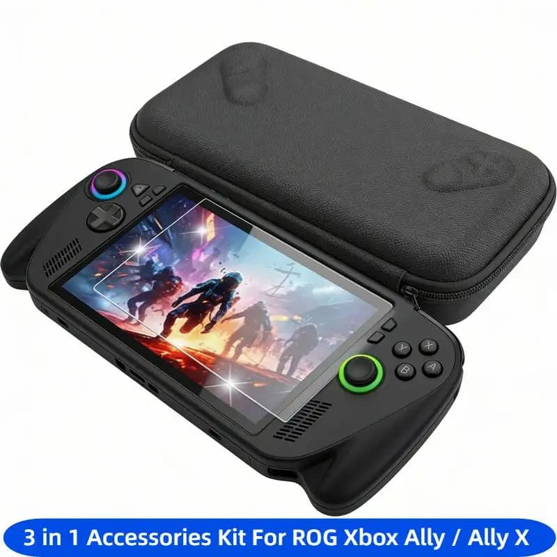 Set di accessori 3 in 1 Custodia da viaggio per custodia protettiva ROG Xbox Ally / Ally X con protezione per lo schermo e borsa per il trasporto