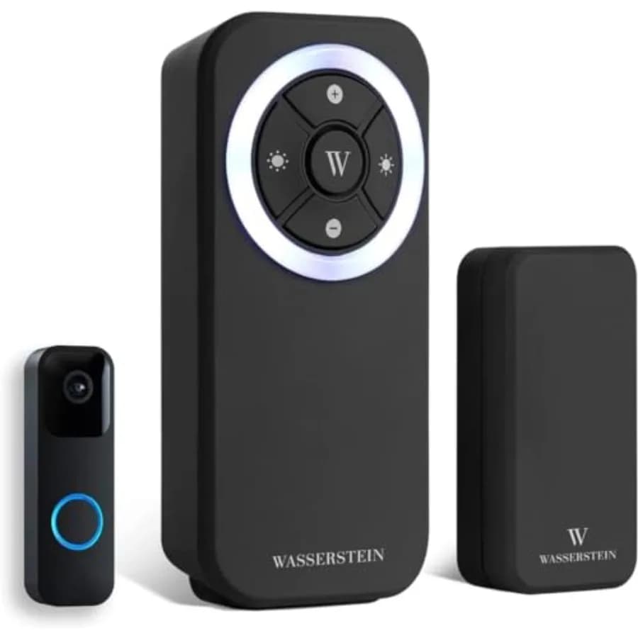 Campanello per Porta - Compatibile con Blink Video Doorbell, Confezione da 1, Nero