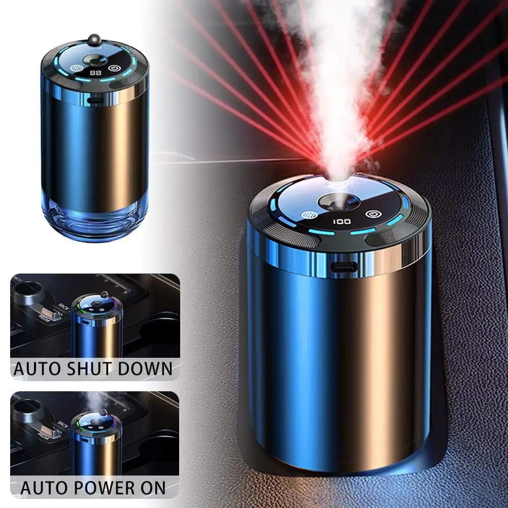 Scent diffuser humidor for smart car 5 charging modes Deodorant for environments with LED light for aromatherapy diffuser for car