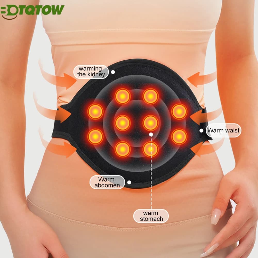 1 pz autoriscaldante addome lombare tutore per la schiena per uomo terapia magnetica cintura di supporto per la vita con 10 magneti rilascio del calore per le donne