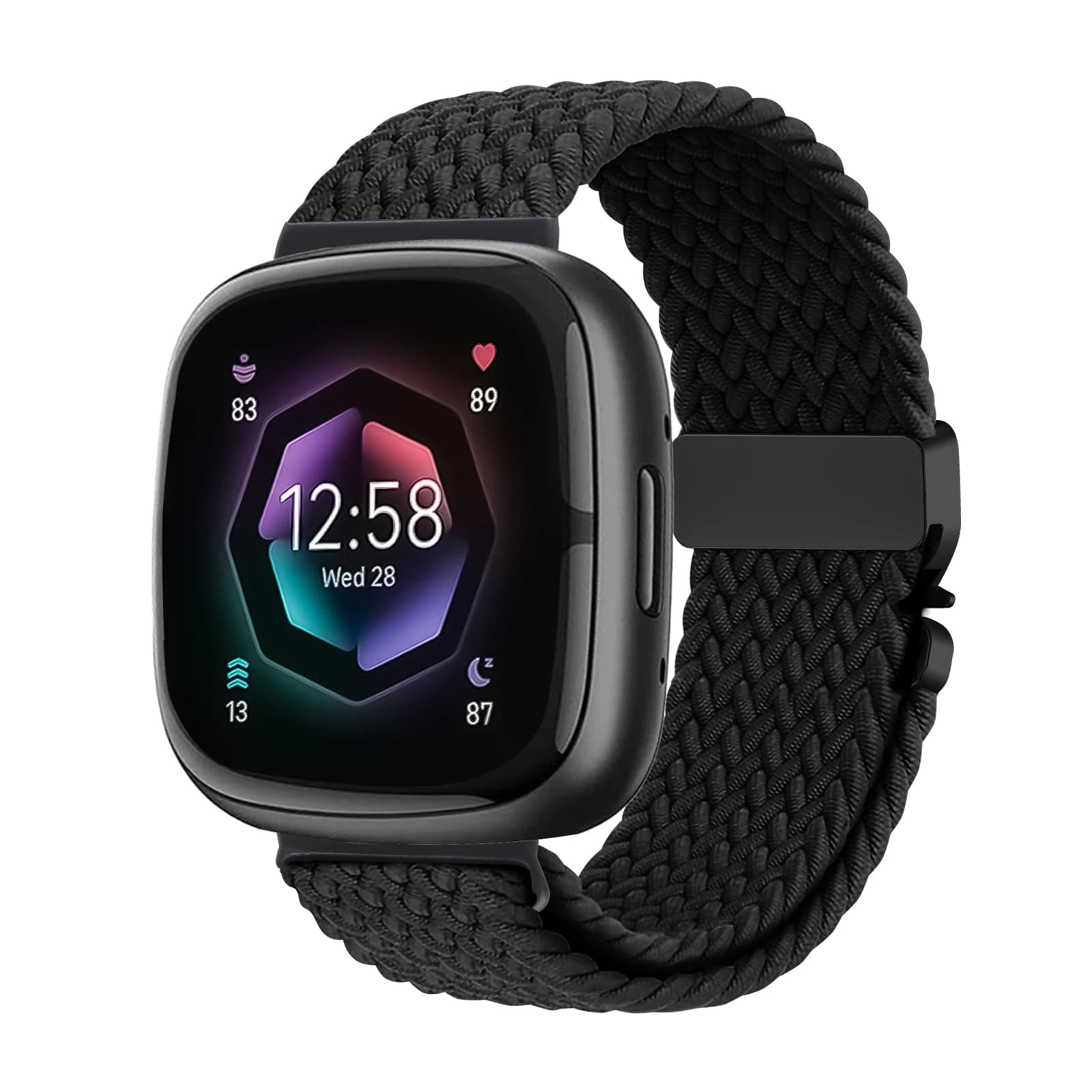 Cinturino intrecciato per paracadute per cinturino Fitbit Versa 4 3 Sense 2 Accessori di ricambio Bracciale sportivo in nylon correa Cinturino Fitbit Versa4