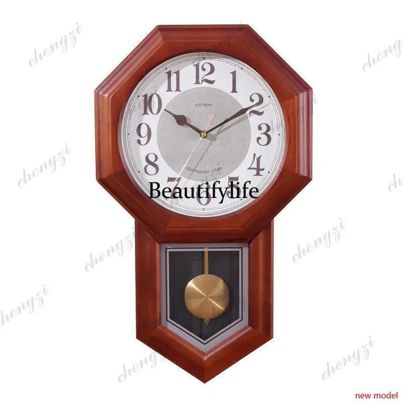 H178Vintage, vintage hour clock Home European pendulum clock Living room quartz clock