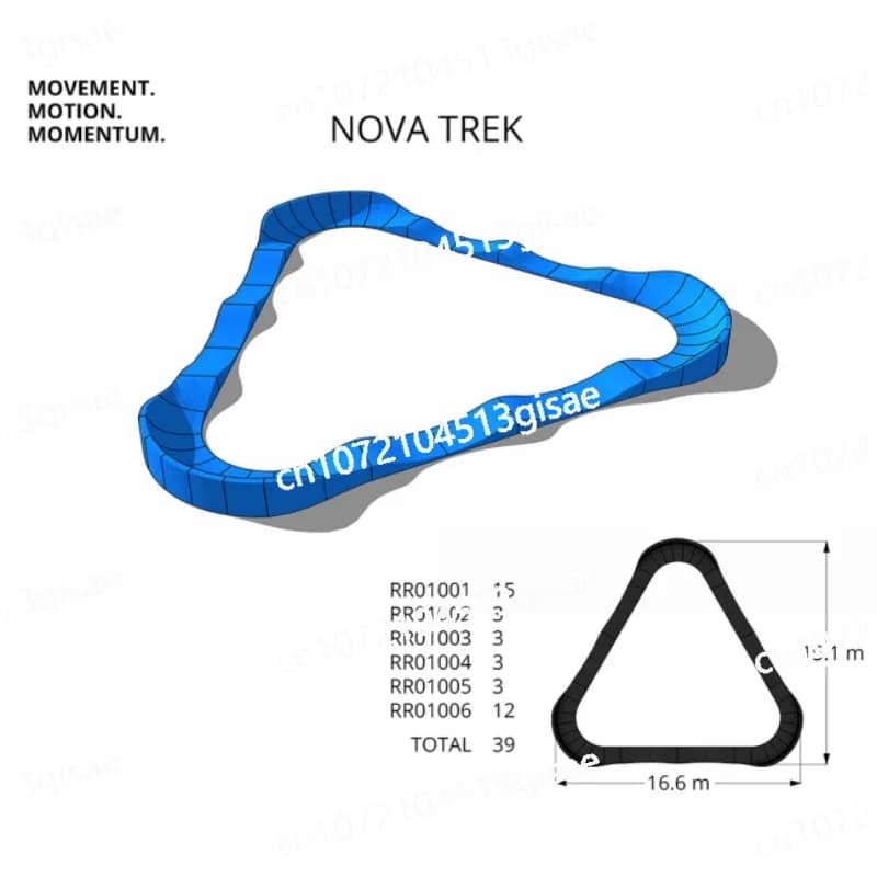 Skateboard per bici fitness BMX, pista con pompa modulare in plastica portatile, nuova bici con pompa 2
