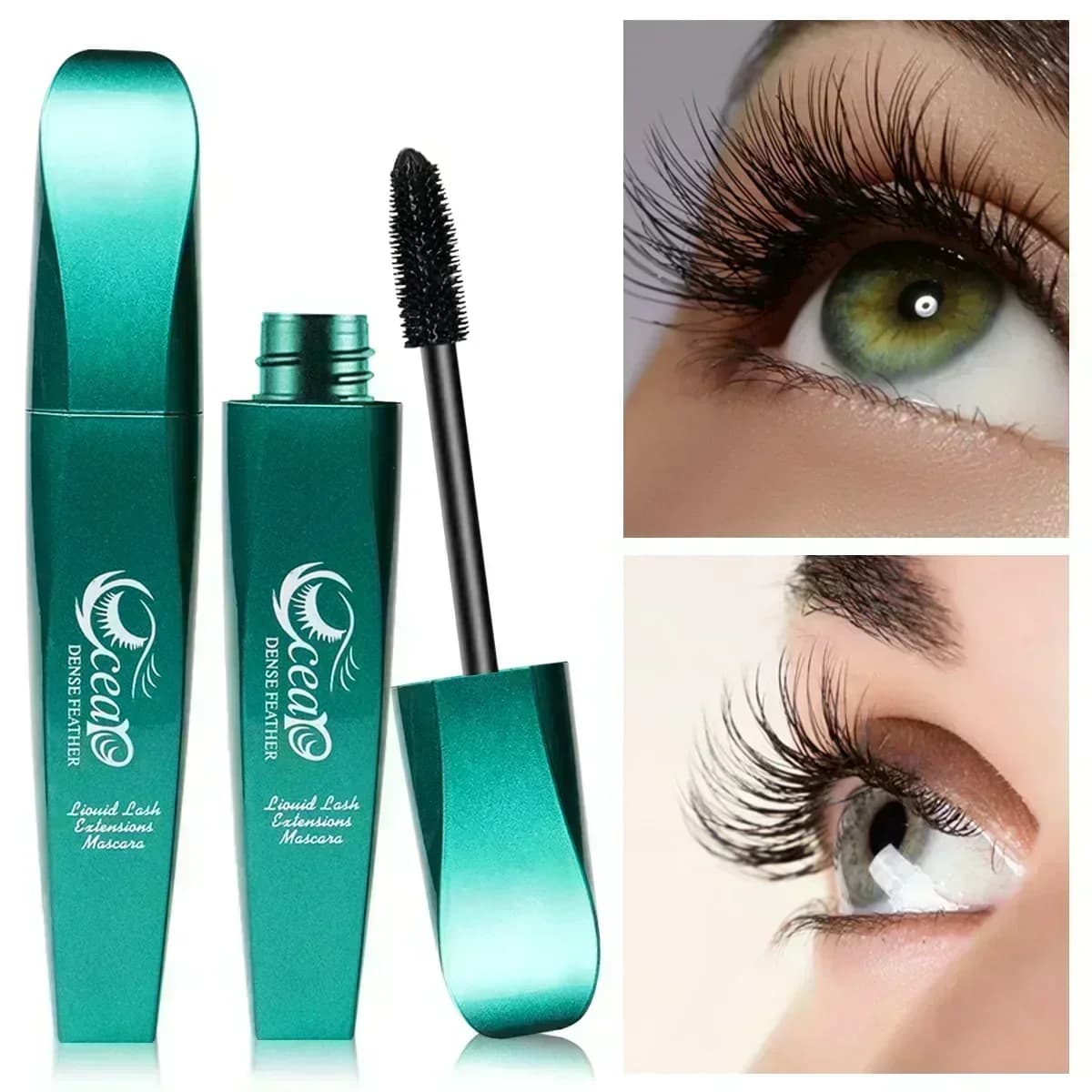 New Black Mascara Eyelash Slender Deny Curtains Natural Raincoat Easy to Cheat Mascara 4D Fashion Long-Term Fast Drying