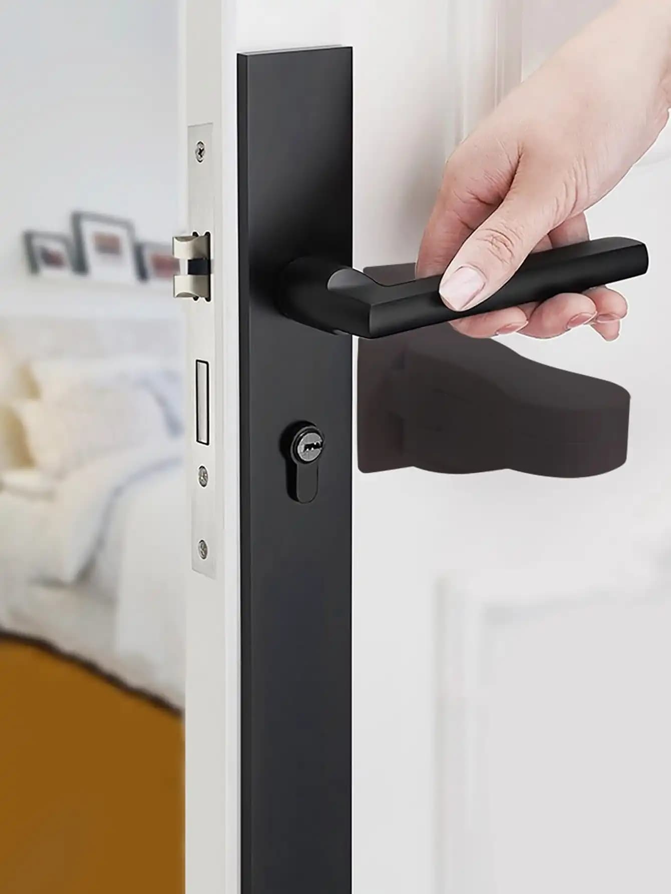 vvocci Baby Safety 1pc for Cabinet Drawer DoorstopChild Safety Lock Handle Multi-function Door Lock