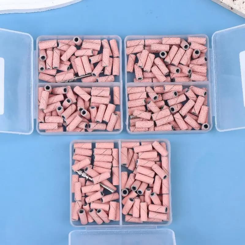 3.1mm 80 pcs Mini Nail Tapes Electric Machine Nail Drill Tips Acrylic Nail Polish Remover Tool Nail Tools