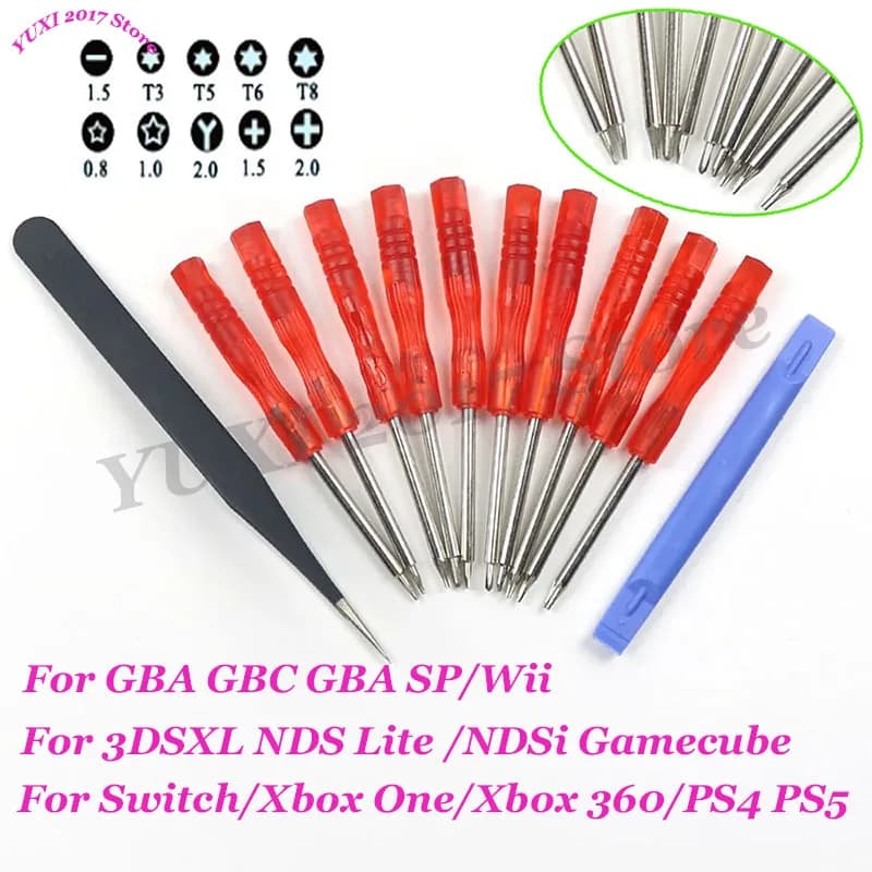 1/2Set Kit cacciavite Tri-Wing Cacciavite per Wii Gameboy GBA SP per DS Lite NDSi Xbox One 360 PS4 PS5 Strumenti di riparazione