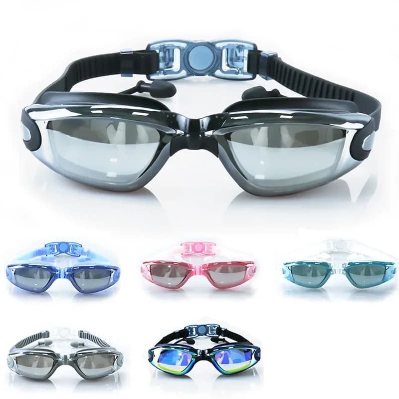 Professional UV Protective Lenses for Adults Man Woman Swimwear Waterproof Adjustable Silicone Swimming Glasses