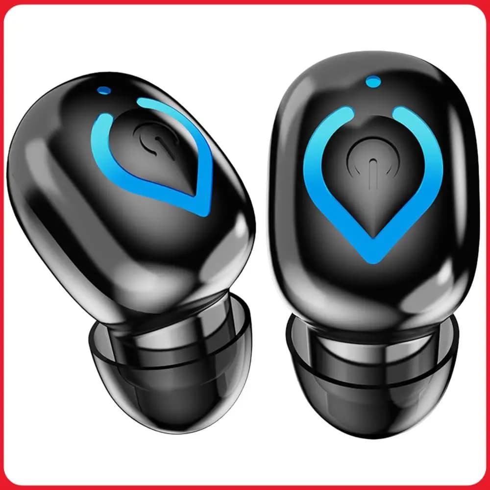 Auricolare Singolo Wireless BT 6.1, Impermeabile IPX3, Invisibile, con Cancellazione del Rumore per Smartphone, PC, TV e Audiolibri
