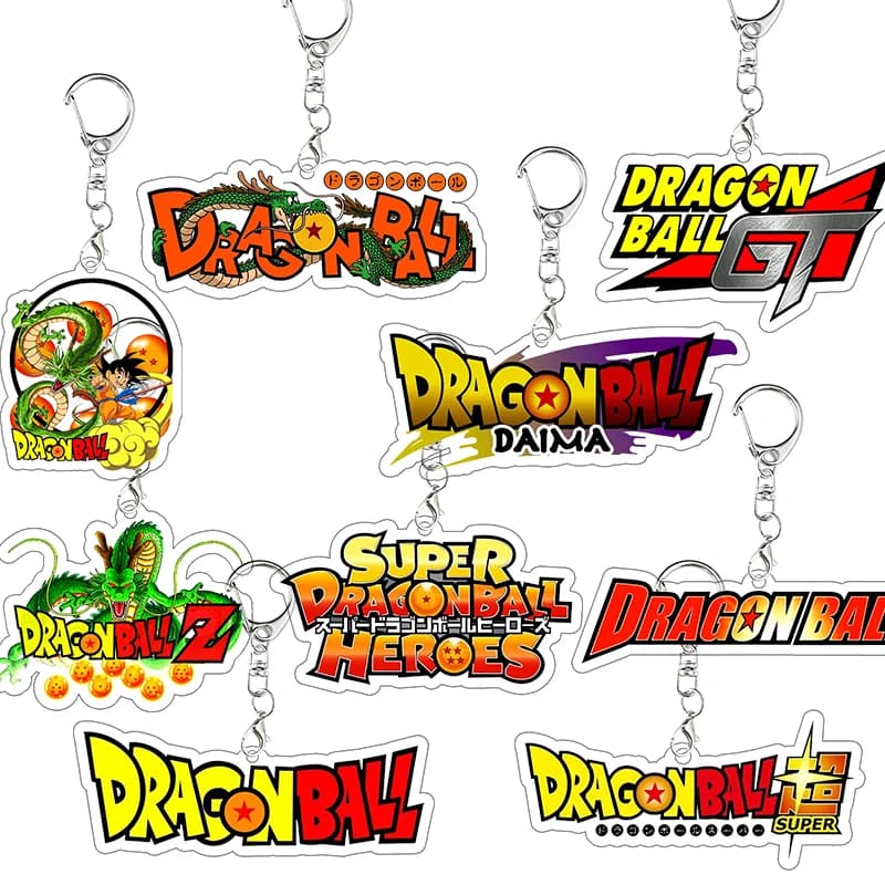 DragonBall Acrylic Keychain Logo Decor Accessories Anime Cartoon Student Keyring Decor Bag Pendant Exquisite Festival Gift