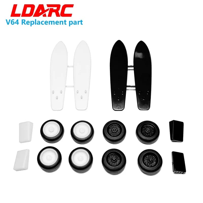 LDARC 1/64 spare parts wheel carriers surf board repair accessories for remote control Van V64