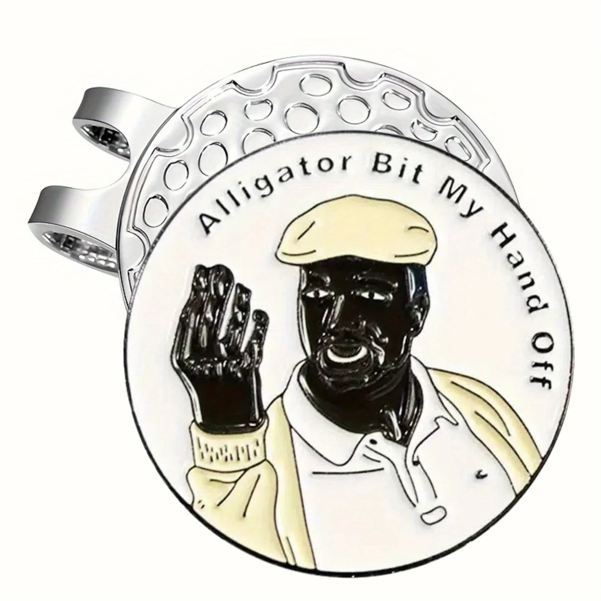 Durevole clip magnetica per cappello da golf divertente Happy Gilmore con indicatore sferico rimovibile Accessori da golf per uomini Golfisti Papà fidanzato