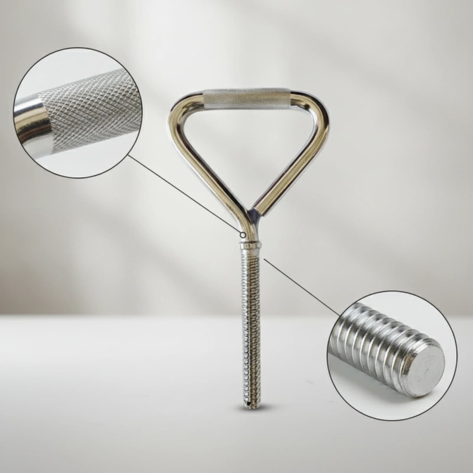 Kettlebell Handle with Threaded Stem Compatible Kettlebell Handle Dumbbell Attachment Portable Dumbbell Adapter Space Saving
