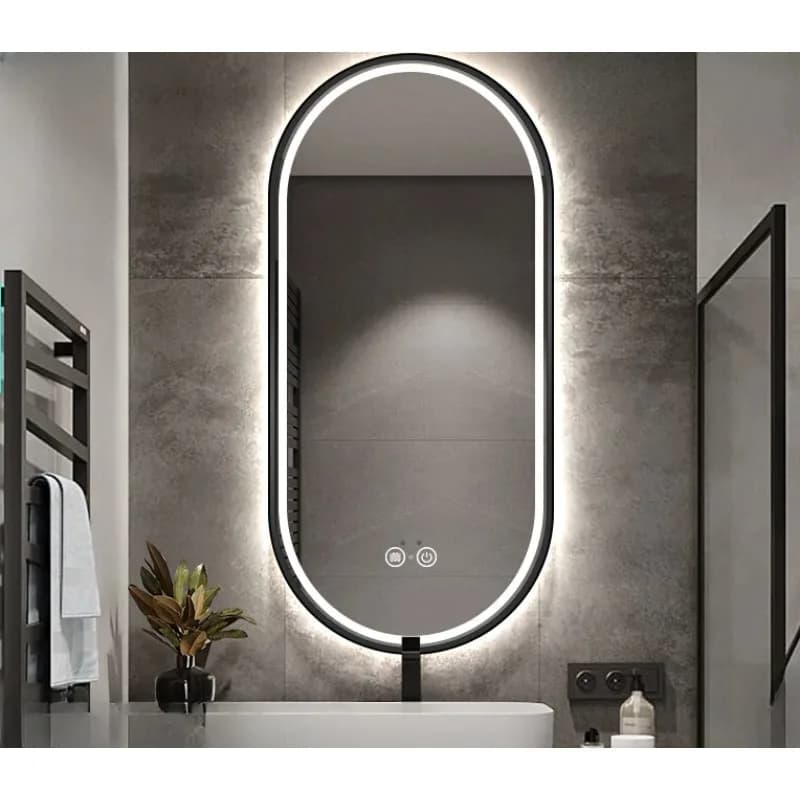 Specchio luminoso intelligente Specchio da bagno Specchio da bagno per WC Specchio da parete intelligente