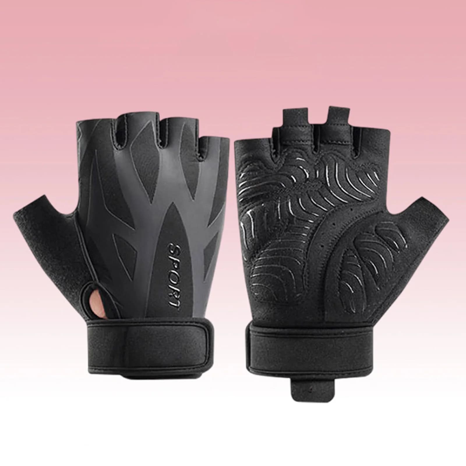Men's Fitness Gloves Weight Lift Gloves with Half-Year Brace With Compression Wrist Support Anti-slip Breathable Glove for Gym Training