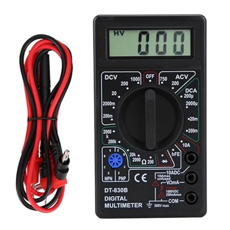 Digital Multimeter Multifunction Tester DT830B Electric Voltmeter Volt Portable Volt Battery Tester Car Tester Circuit Tester