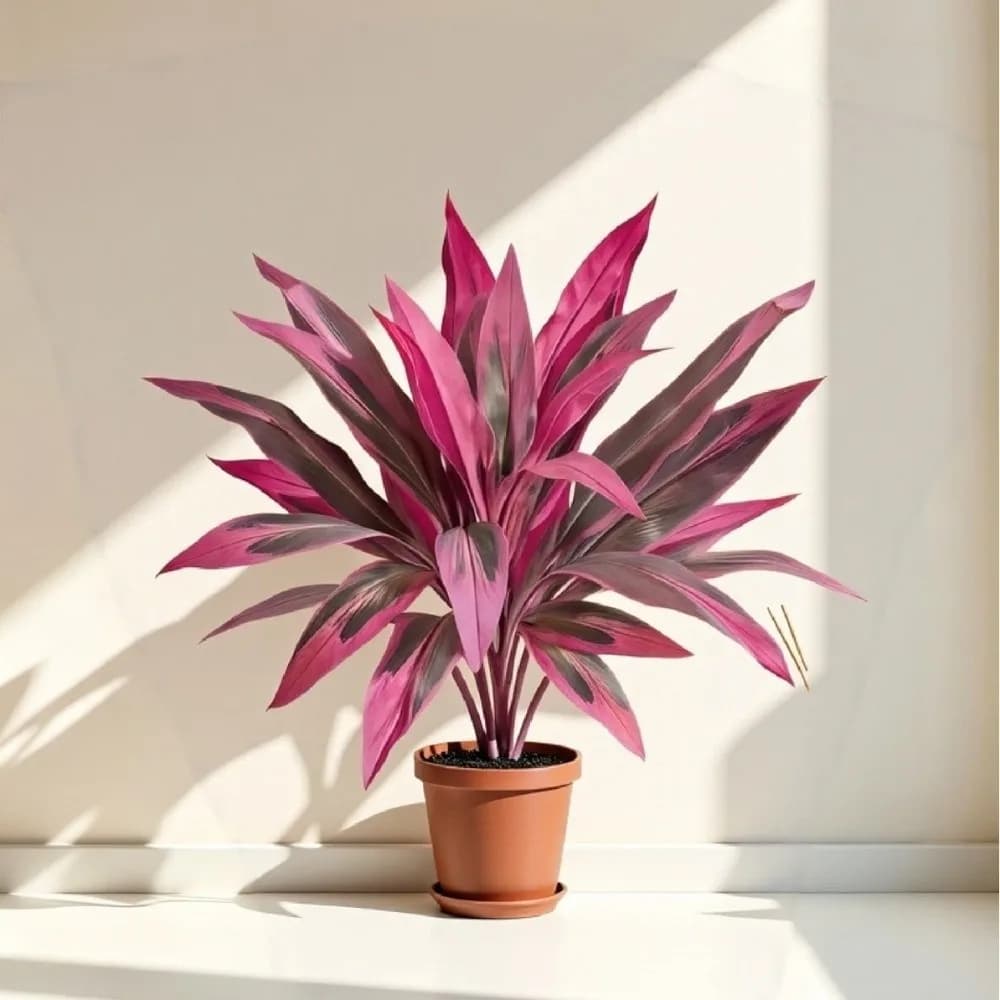 Albero Artificiale di Dracaena in Plastica con Foglie Realistiche, Pianta di Banana Simulata Resistente allo Sbiadimento e Vibrante