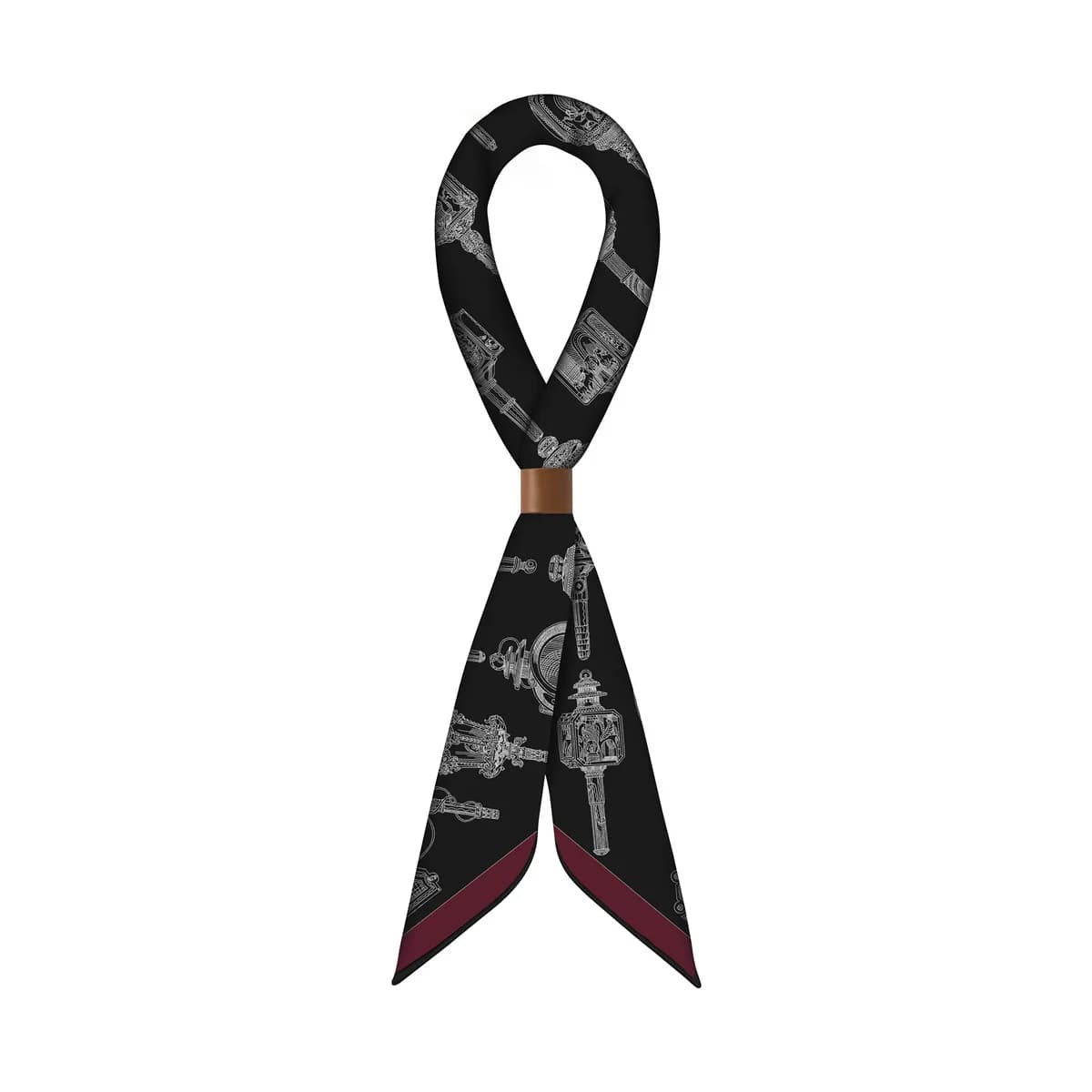 Black Luxury Designers Silk Cashmere Scarf 70CM Winter Square Shawls Mother Lover Gift Hand Rolled Bandanas 70CM