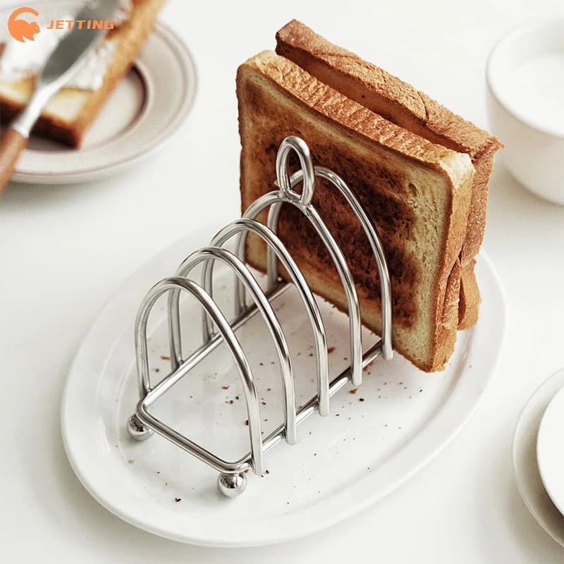 1Pcs Stainless Steel Versatile Cooking Rack Use As Toast Stand Bread Rack Baking Grid Pizza Plate Grill Pot And Air Fryer Tool