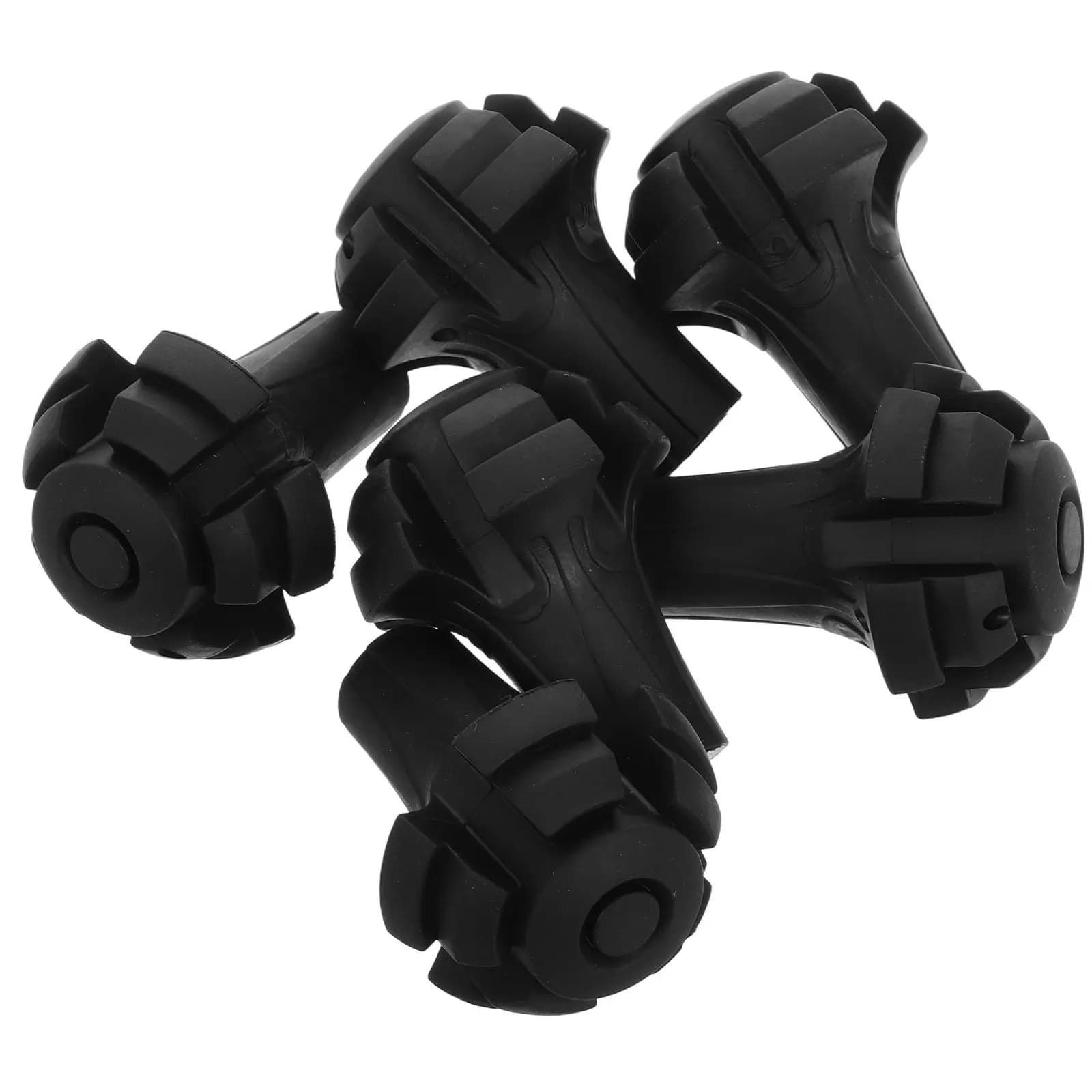 6Pcs Heavy Duty Trekking Pole Tips Set Non-Slip Wear Resistant Rubber Protectors for Hiking Sticks Walking Poles Crutch Tips