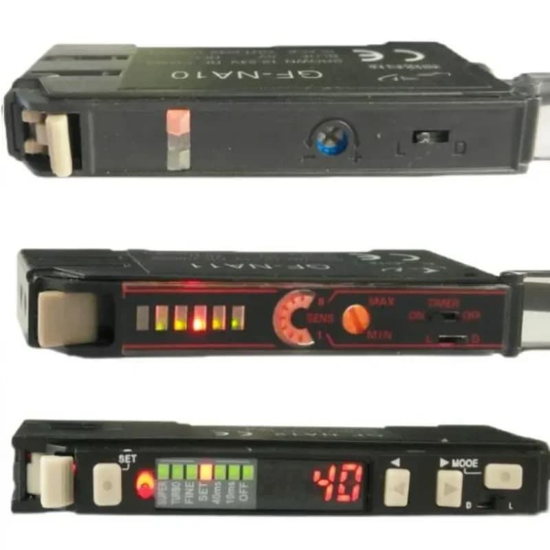 E3X GF-NA11 Fiber Optic Amplifier FS-V11 Fiber Optic Sensor Diffuse Reflection Infrared Induction Optoelectronic Reflection