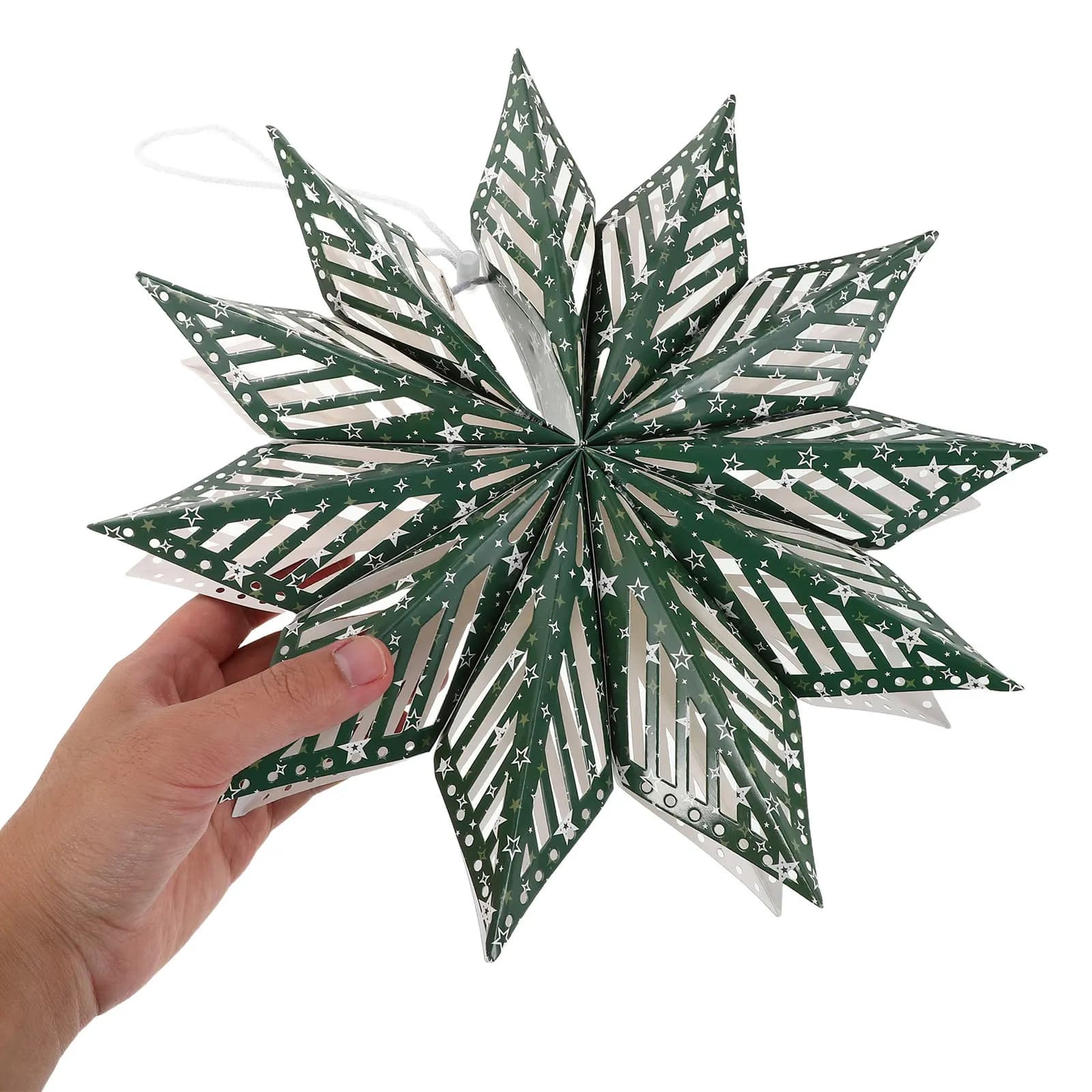 Star Hanging Decoration Holiday Paper Star Ornament Vibrant 3D Origami Design for Christmas Tree Wedding Birthday Celebration