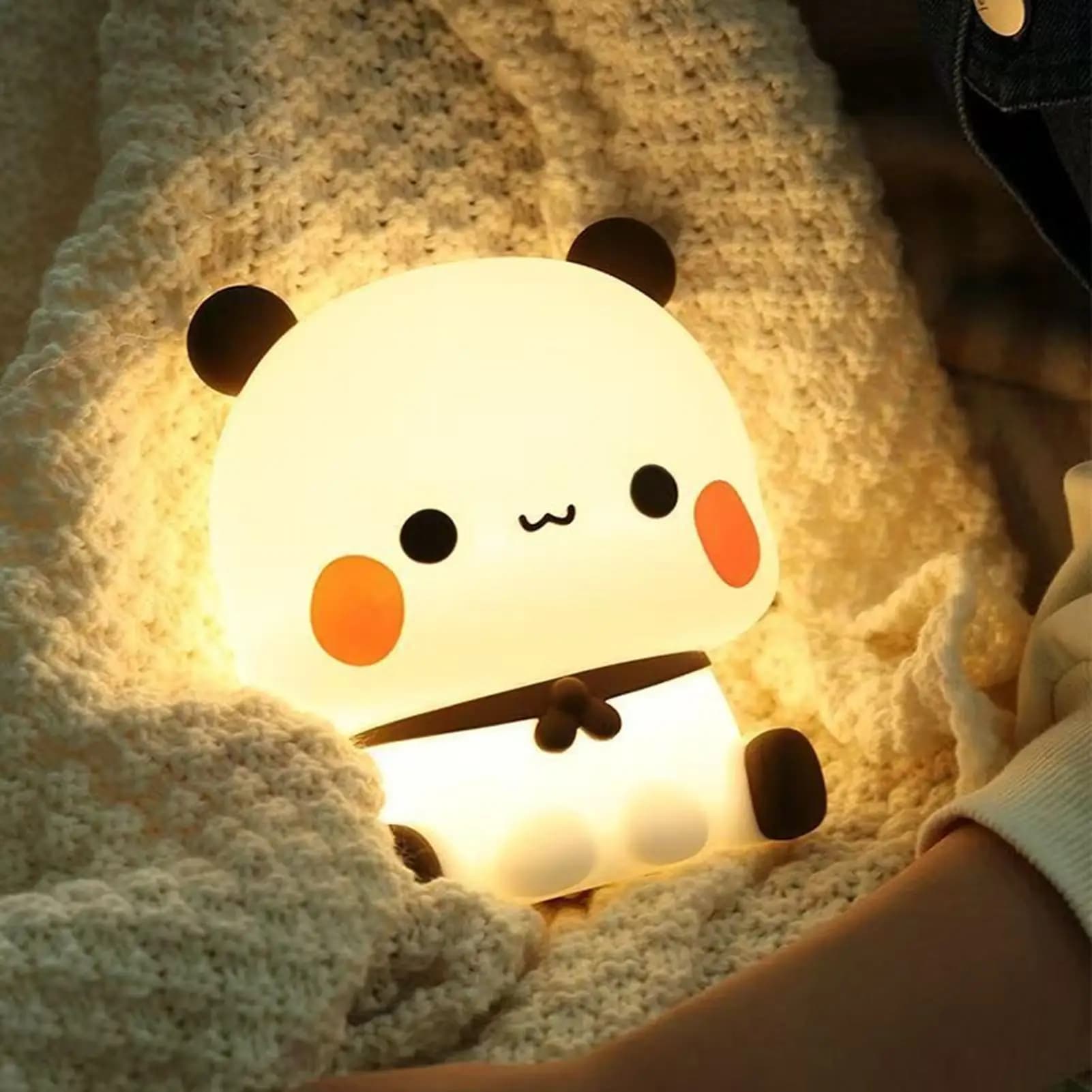 Cute Animal Night Light LED Novelty Night Lamp Silicone Rechargeable Decorative Nightlight For Living Room Decoration