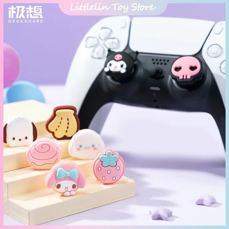Genuine Switch Joystick Cap Silicone Thumb Girp Caps Ns/Oled/Lite/Ps5&4/Nspro Cartoon Button Cap Game Console Accessories Gift