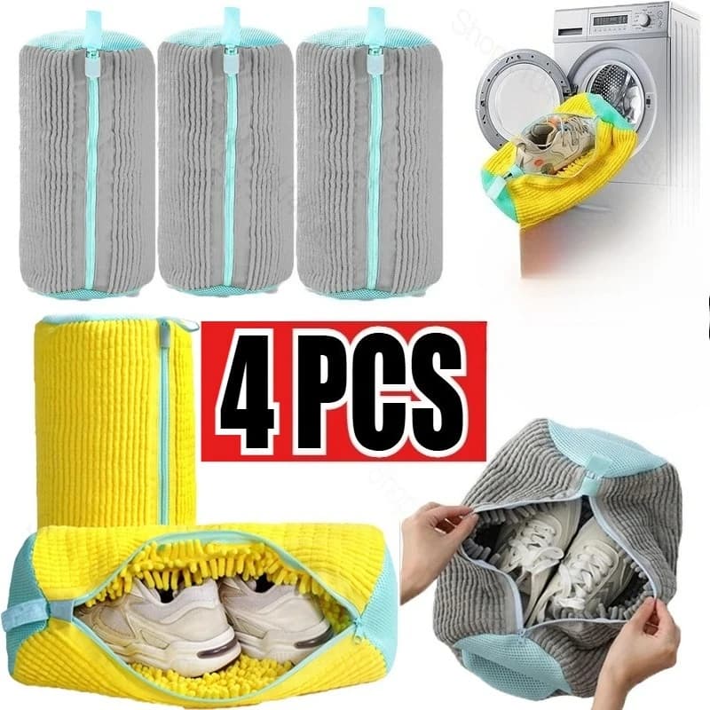 Bags for underwear Washing machine bag for zippered shoes Bag for underwear with lanugine rich inside, perfect for sneakers and casual shoes