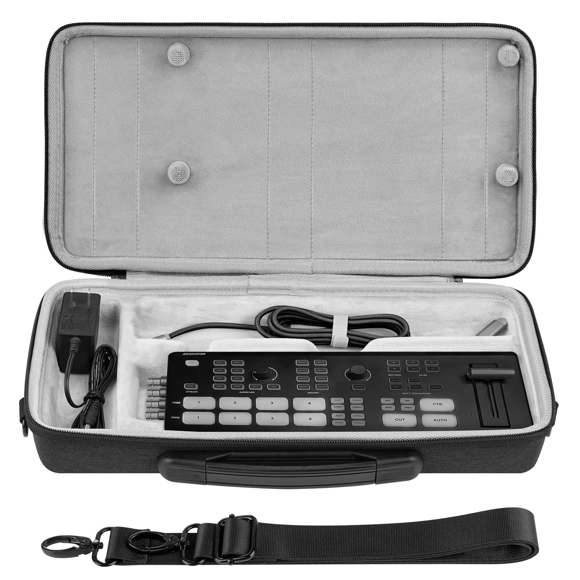 Custodia da trasporto per interfaccia audio Geekria, compatibile con Osee GoStream Deck / GoStream Deck Pro / GoStream Duet